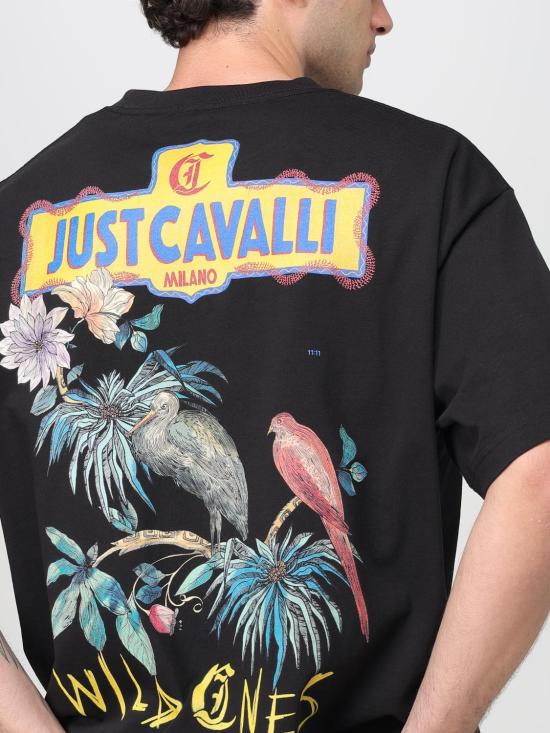25SS 저스트까발리 반팔 티셔츠 78OAHT04CJ518 899 Black - JUST CAVALLI