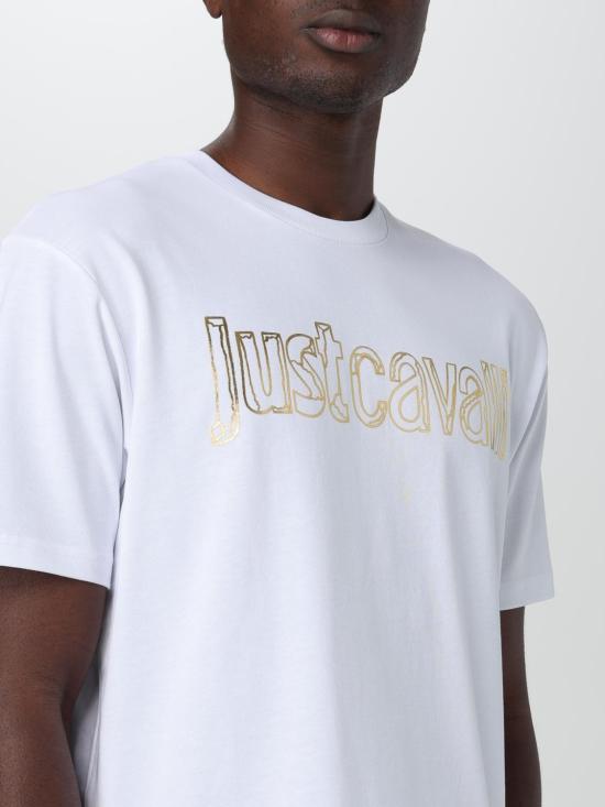  저스트까발리 반팔 티셔츠 76OAHG15CJ318 003 White - JUST CAVALLI