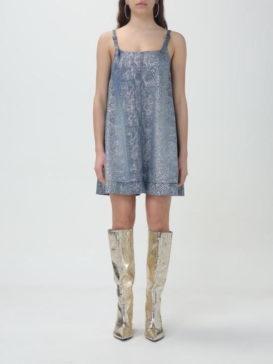  베르사체 숏 원피스 76HAO954DS013 904 Blue