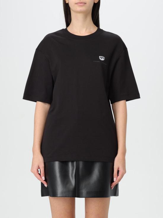 24FW 키아라 페라그니 반팔 티셔츠 77CBHT04CJT04 899 Black