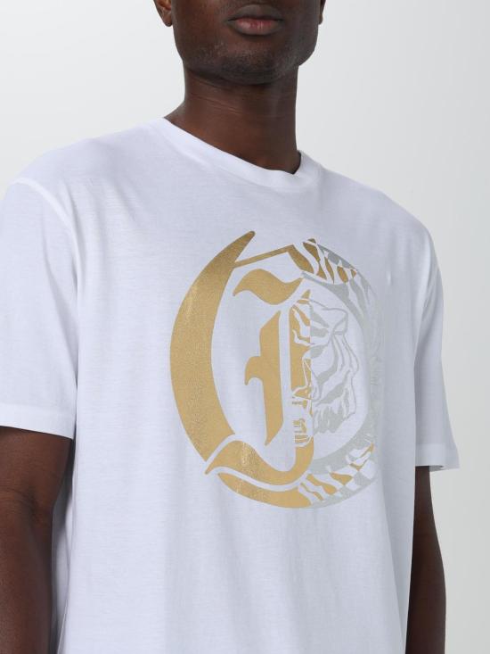  저스트까발리 반팔 티셔츠 76OAHG05CJ300 003 White - JUST CAVALLI