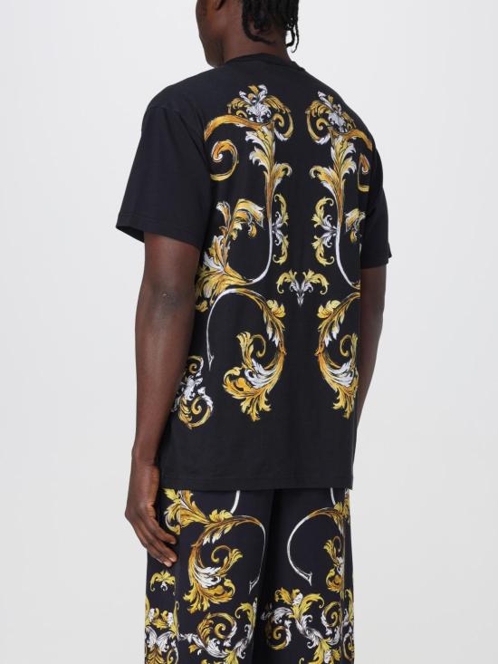 25SS 베르사체 반팔 티셔츠 78GAH6RBJS462 G89 Black - VERSACE