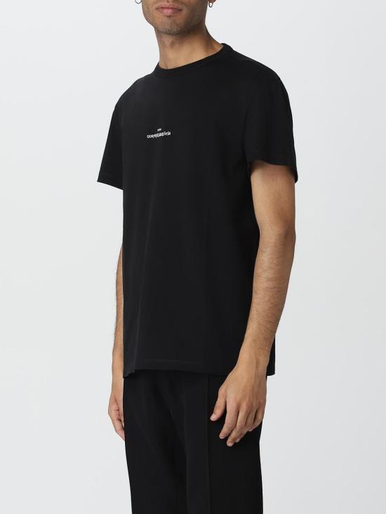 25FW 마르지엘라 디스토티드 로고 티셔츠 S30GC0701S22816 900 Black - MAISON MARGIELA