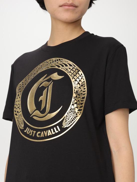 25SS 저스트까발리 반팔 티셔츠 78PAHT01CJ500 G89 Black - JUST CAVALLI