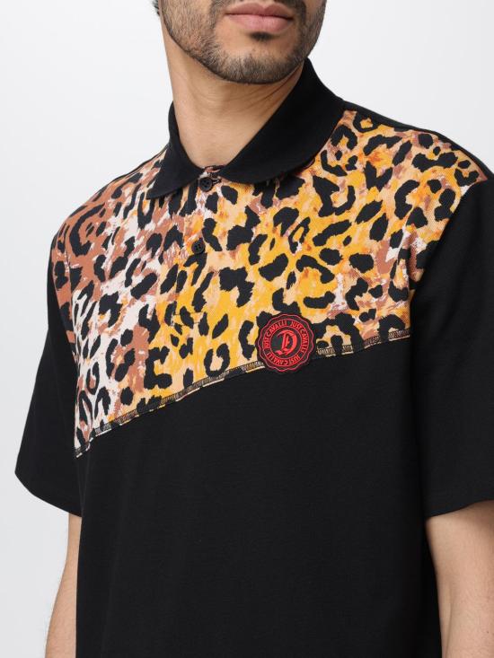  저스트까발리 반팔 티셔츠 76OAG6R2J0003 899 Black - JUST CAVALLI
