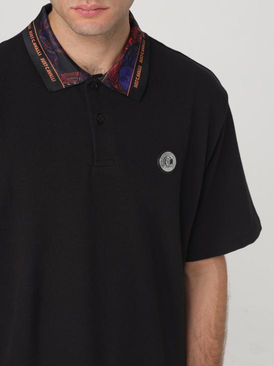 25FW 저스트까발리 폴로 티셔츠 77OAGT07CJ506 899 Black - JUST CAVALLI