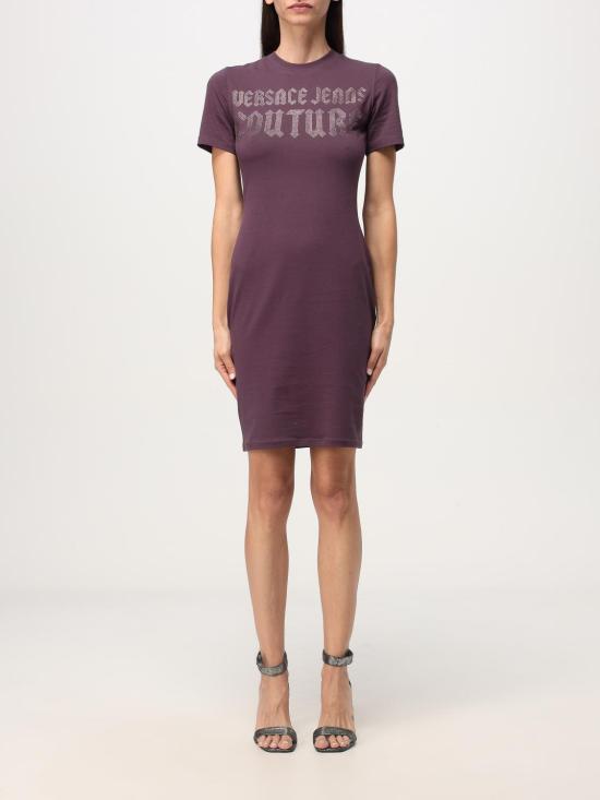 24FW 베르사체 롱 원피스 77HAOL00CJ02L 363 Violet