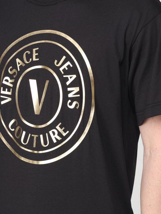 25SS 베르사체 반팔 티셔츠 78GAHT01CJ00T G89 Black - VERSACE