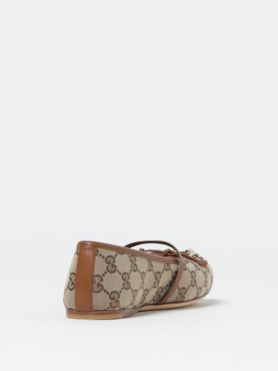 25FW 구찌 홀스빗 발레 플랫 814321FAD6C 9745 Beige - GUCCI