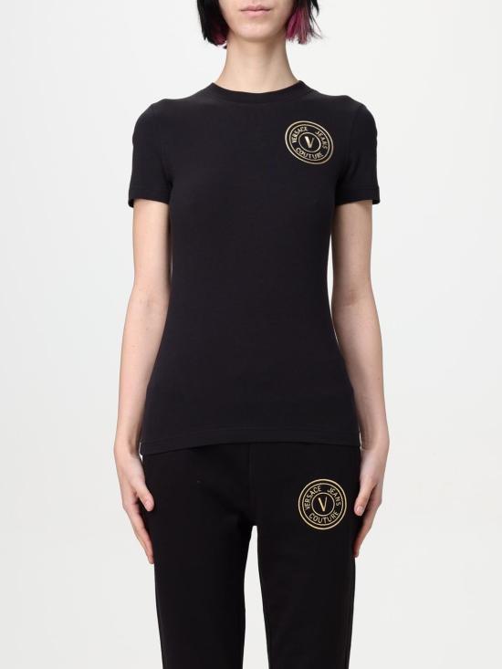 25SS 베르사체 반팔 티셔츠 78HAHT00CJ03T G89 Black