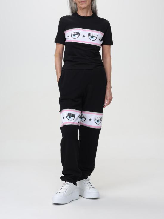  키아라 페라그니 반팔 티셔츠 76CBHL03CJL01 899 Black - CHIARA FERRAGNI