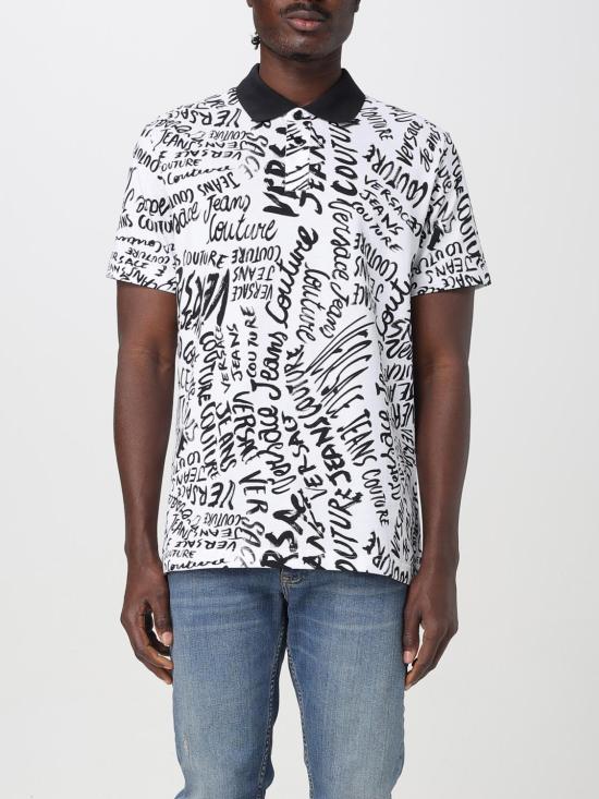 25SS 베르사체 폴로 티셔츠 78GAG6R0JS459 L02 White