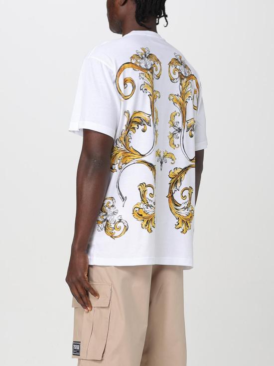 25SS 베르사체 반팔 티셔츠 78GAH6RBJS462 G03 White - VERSACE