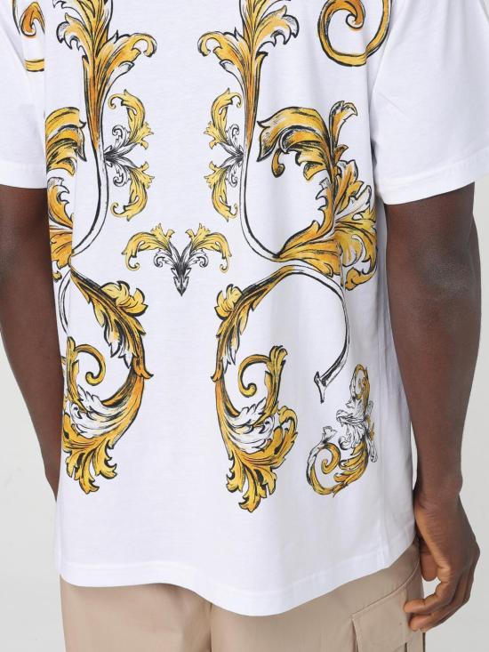 25SS 베르사체 반팔 티셔츠 78GAH6RBJS462 G03 White - VERSACE