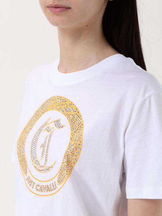 25SS 저스트까발리 반팔 티셔츠 78PAHC12CJ600 R39 White - JUST CAVALLI