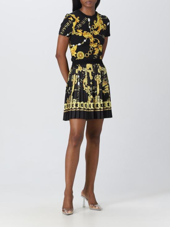  베르사체 반팔 티셔츠 75HAH608JS214 G89 Black - VERSACE