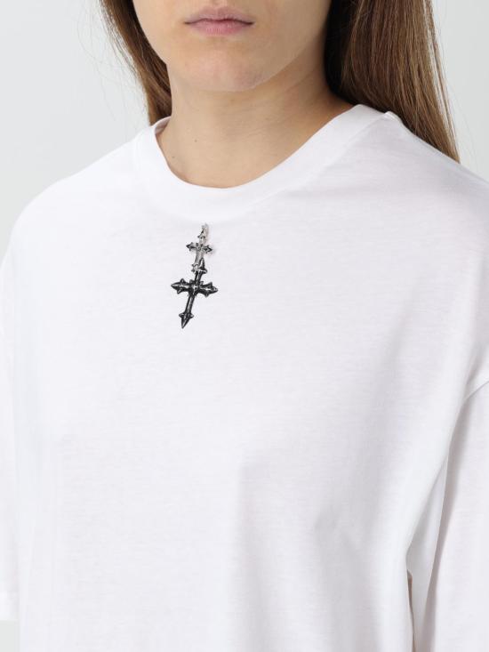  키아라 페라그니 반팔 티셔츠 77CBHK07CJK01 003 White - CHIARA FERRAGNI