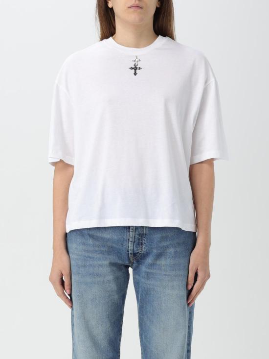  키아라 페라그니 반팔 티셔츠 77CBHK07CJK01 003 White