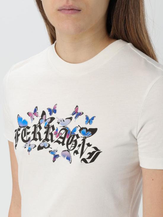  키아라 페라그니 반팔 티셔츠 77CBHK02CJK01 030 White - CHIARA FERRAGNI