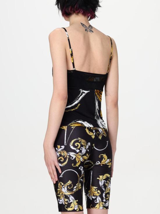 25SS 베르사체 민소매 티셔츠 78HAM212JS471 G89 Black - VERSACE