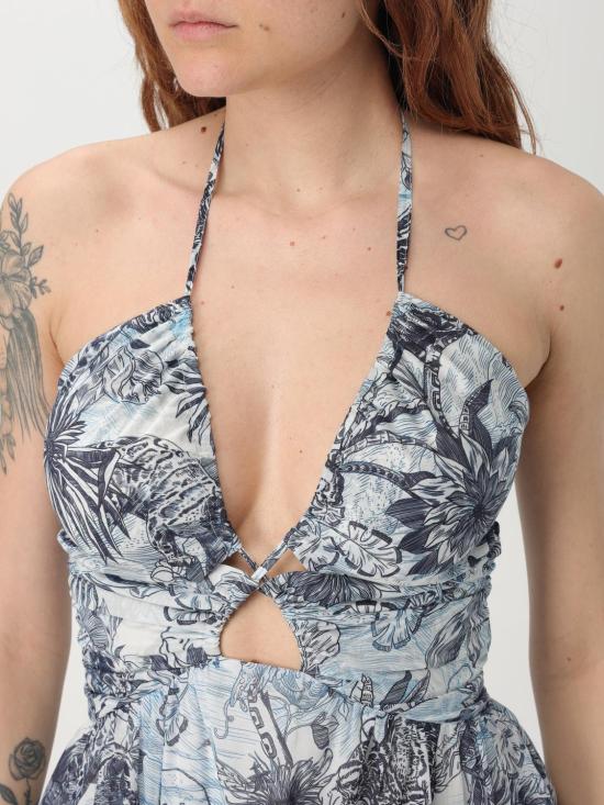 25SS 저스트까발리 롱 원피스 78PAO960NS603 204 Blue - JUST CAVALLI