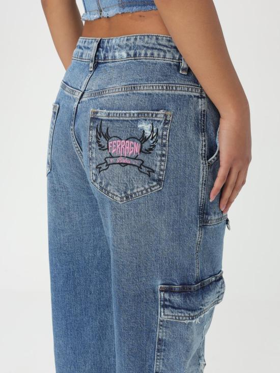  키아라 페라그니 데님 팬츠 76CBA151CDWR1 904 Denim - CHIARA FERRAGNI