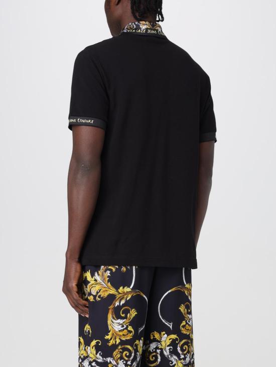 25SS 베르사체 바로크 폴로 셔츠 78GAGT04CJ01T G89 Black - VERSACE