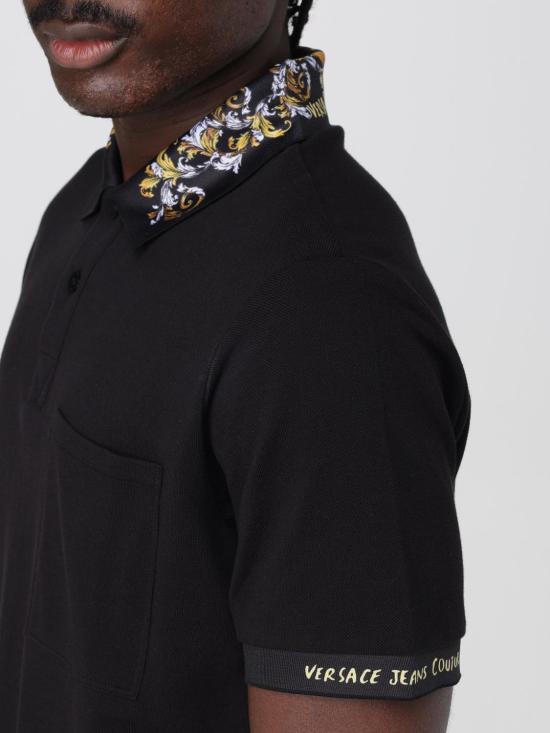 25SS 베르사체 바로크 폴로 셔츠 78GAGT04CJ01T G89 Black - VERSACE