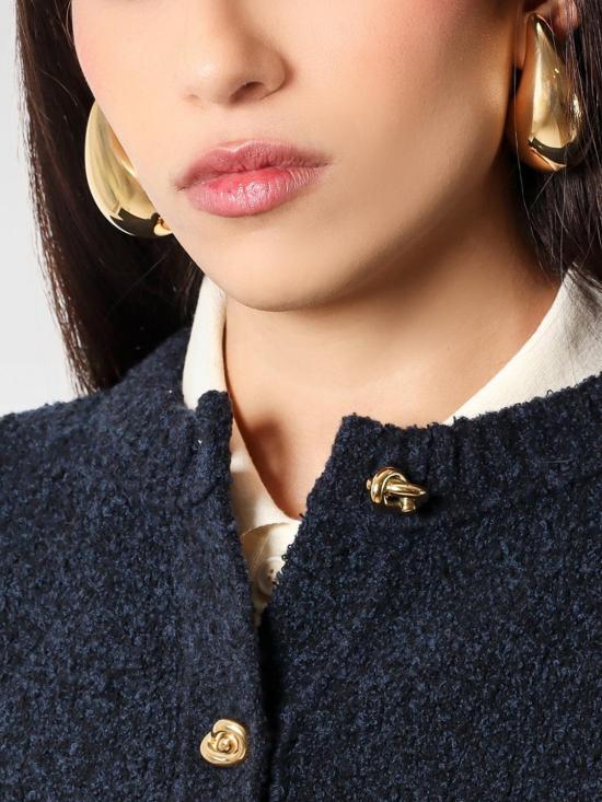 25FW 보테가베네타 보석 720038VAHU0 8120 Yellow Gold - BOTTEGA VENETA