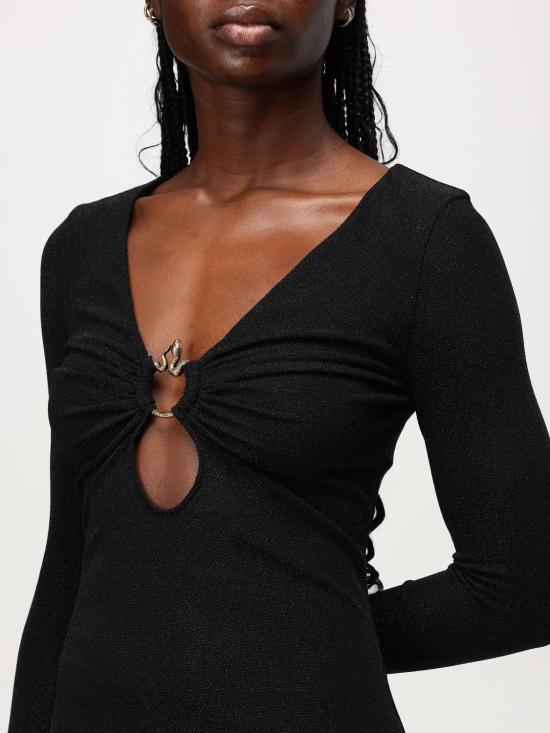 25FW 저스트까발리 숏 원피스 77PAO906J0158 899 Black - JUST CAVALLI