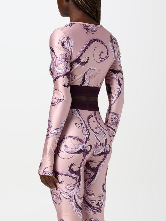 24FW 베르사체 긴팔 티셔츠 77HAH218JS360 R03 Pink - VERSACE