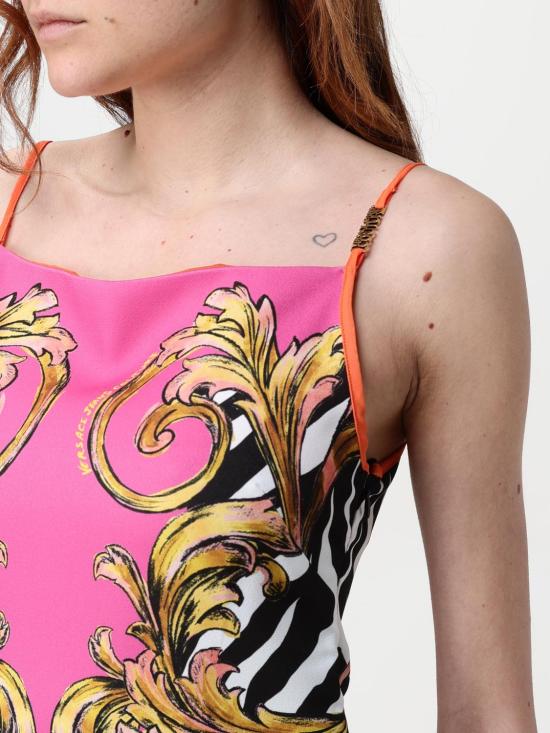 25FW 베르사체 숏 원피스 78HAO9P7NS651 494 Pink - VERSACE