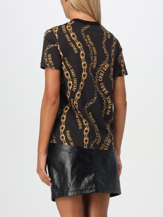  베르사체 반팔 티셔츠 77HAH613JS365 G89 Black - VERSACE