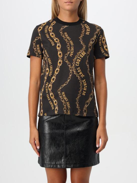  베르사체 반팔 티셔츠 77HAH613JS365 G89 Black