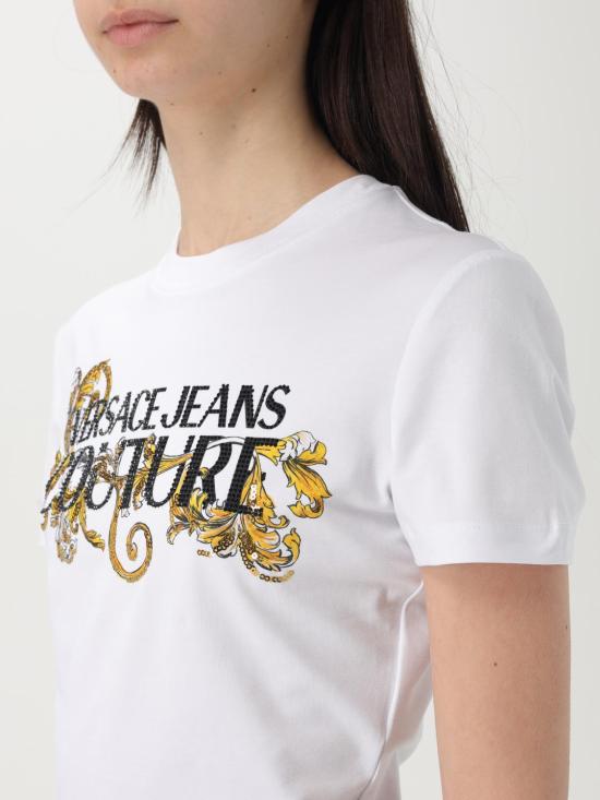 25FW 베르사체 반팔 티셔츠 78HAHC05CJ02C G03 White - VERSACE