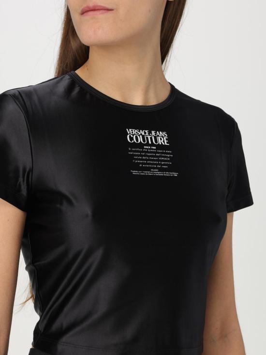 25SS 베르사체 반팔 티셔츠 78HAH6A2J0223 899 Black - VERSACE