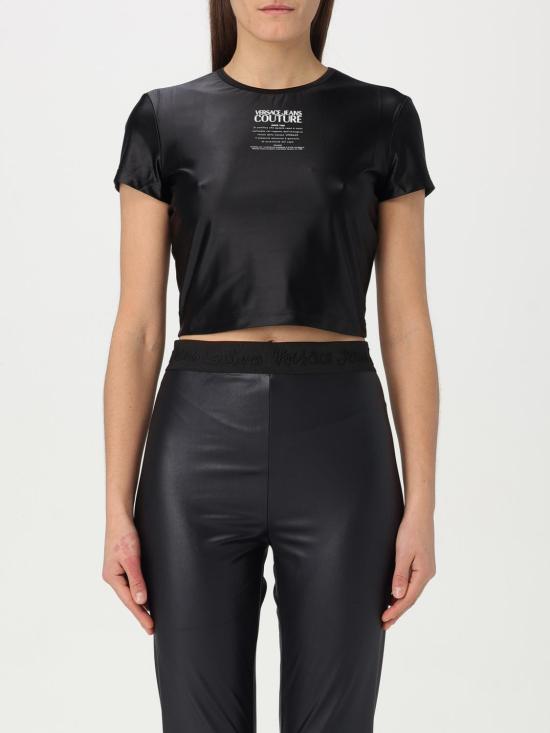 25SS 베르사체 반팔 티셔츠 78HAH6A2J0223 899 Black