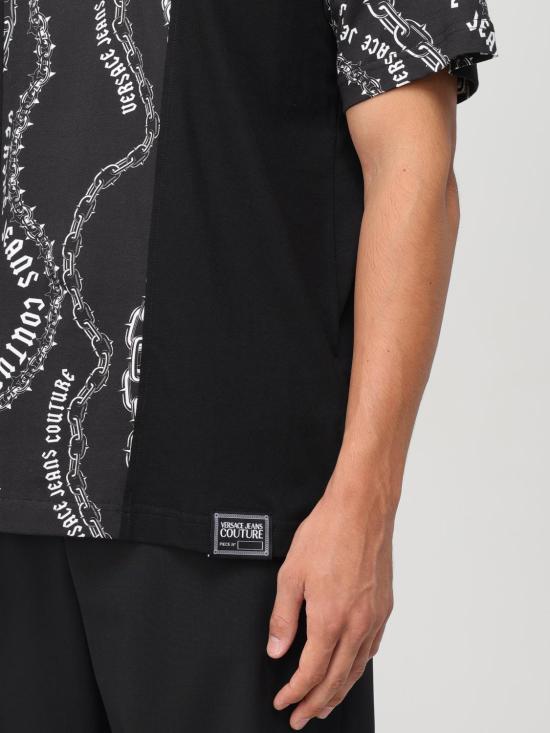  베르사체 반팔 티셔츠 77GAH622JS365 899 Black - VERSACE