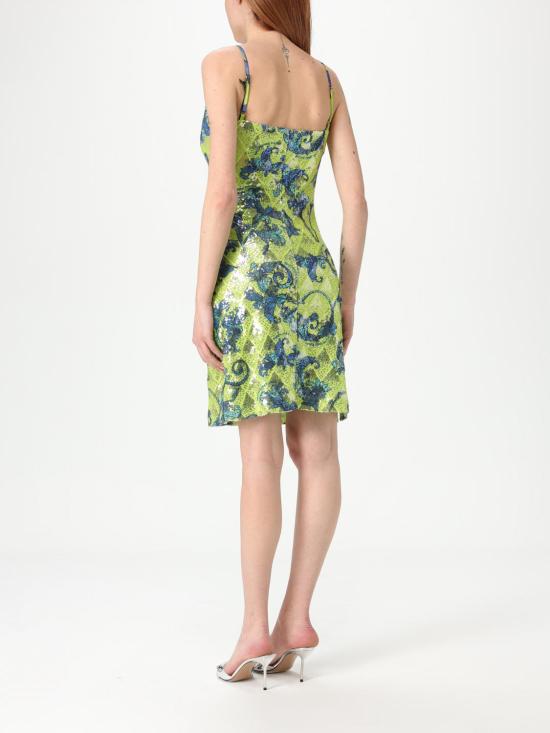 25SS 베르사체 롱 원피스 78HAO9B6JS443 166 Green - VERSACE