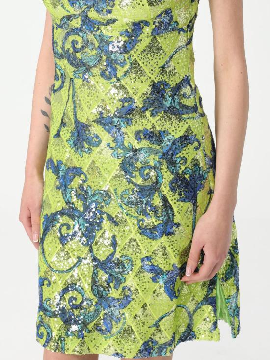 25SS 베르사체 롱 원피스 78HAO9B6JS443 166 Green - VERSACE