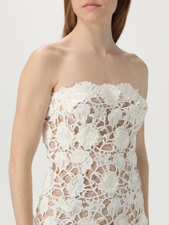 25FW 에르마노 설비노 미디 원피스 D462Q340UZG 14300 White - ERMANNO SCERVINO