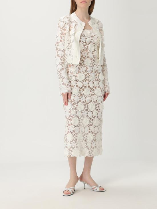 25FW 에르마노 설비노 미디 원피스 D462Q340UZG 14300 White - ERMANNO SCERVINO