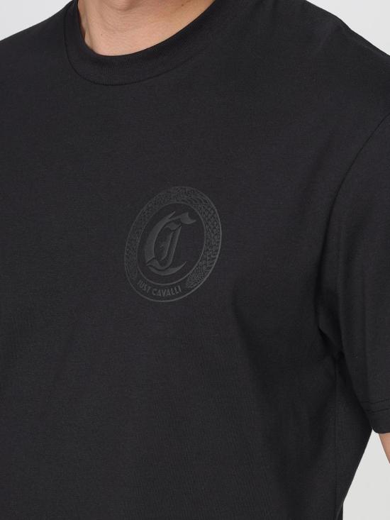 25SS 저스트까발리 반팔 티셔츠 78OAHT01CJ500 899 Black - JUST CAVALLI