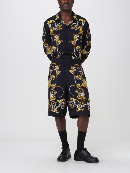 25SS 베르사체 긴팔 셔츠 78GAL215NS623 G89 Black - VERSACE