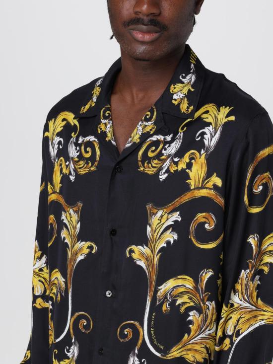 25SS 베르사체 긴팔 셔츠 78GAL215NS623 G89 Black - VERSACE