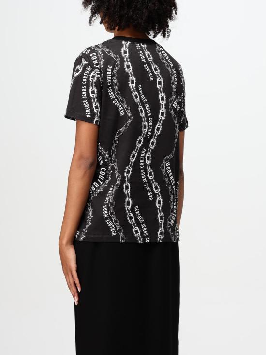 24FW 베르사체 반팔 티셔츠 77HAH613JS365 899 Black 1 - VERSACE