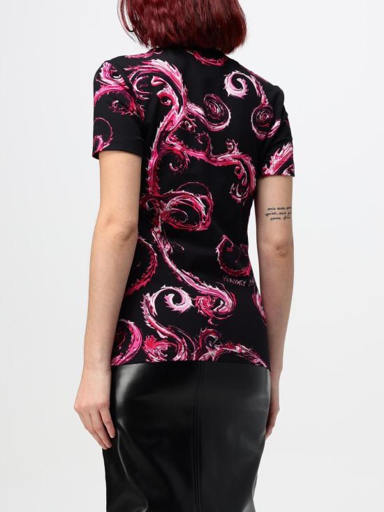  베르사체 반팔 티셔츠 77HAH608JS409 QY2 Black 1 - VERSACE