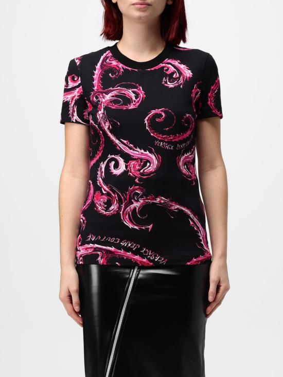  베르사체 반팔 티셔츠 77HAH608JS409 QY2 Black 1