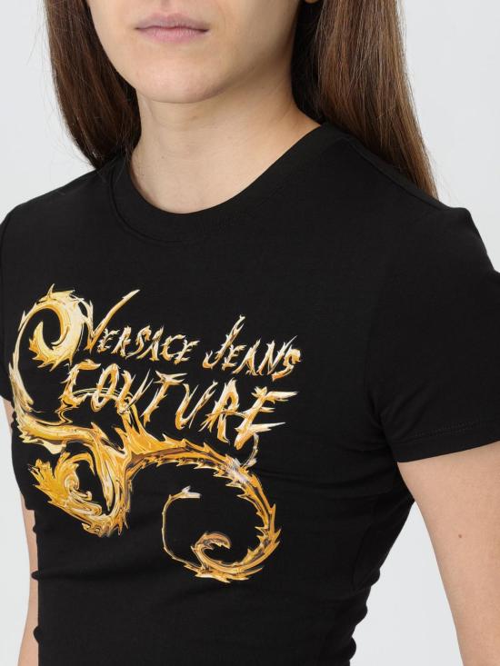  베르사체 반팔 티셔츠 77HAHC00CJ02C G89 Black 1 - VERSACE