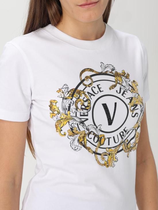 25SS 베르사체 반팔 티셔츠 78HAHC01CJ02C G03 White - VERSACE